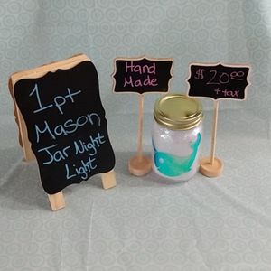1 pint Mason Jar Night Light with Lights